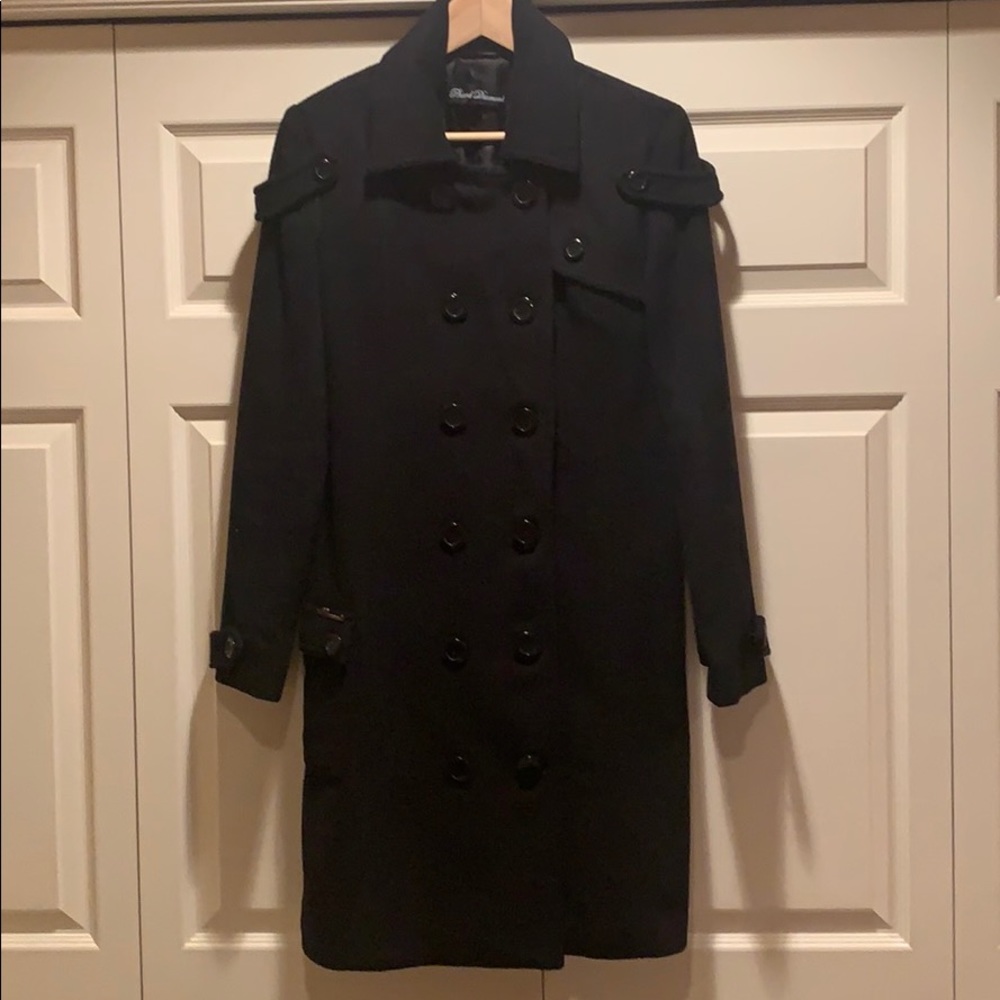 Black wool coat
